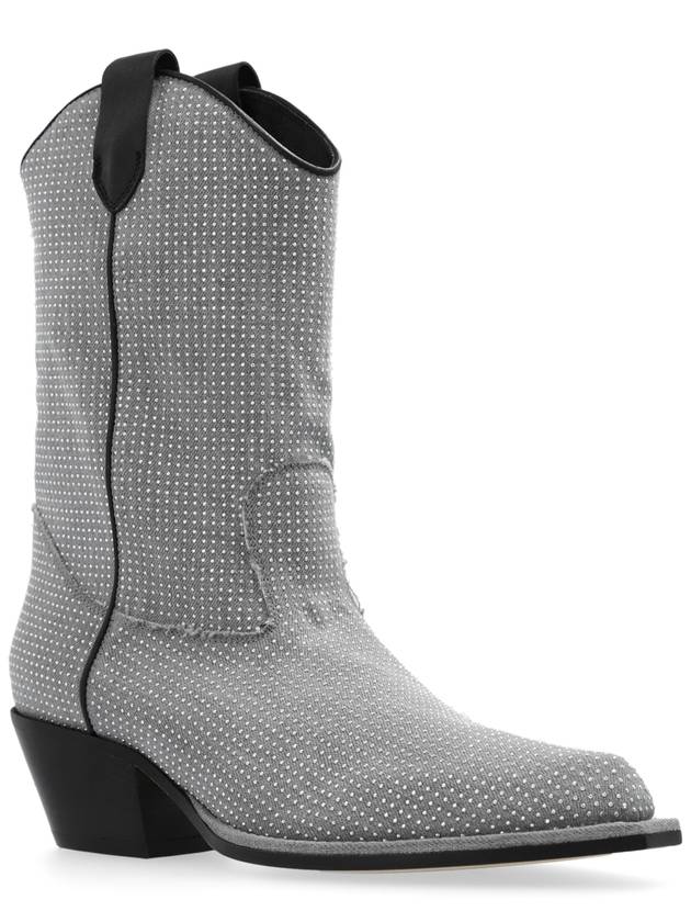 Vic Matie Heeled Ankle Boots, Women's, Grey - VIC MATIE - BALAAN 4