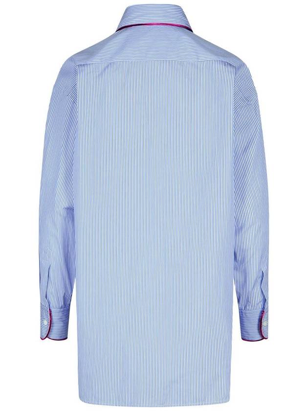 Etro Light Blue Cotton Shirt - ETRO - BALAAN 3