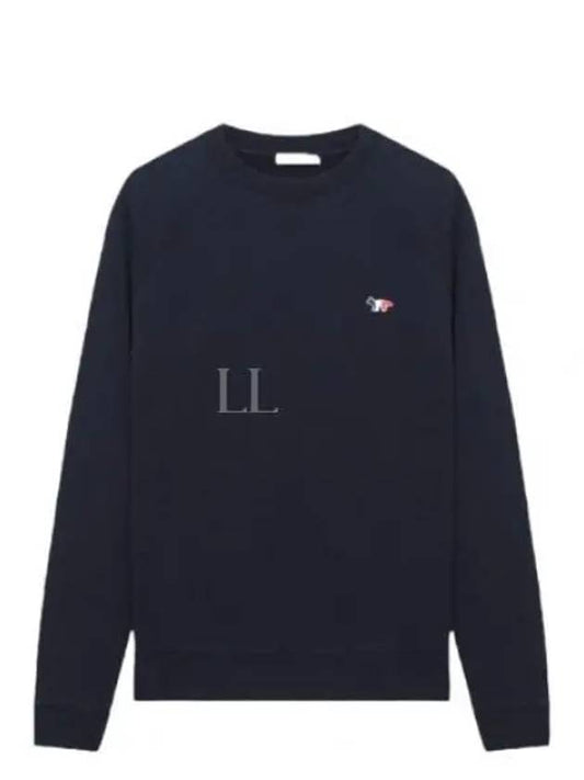 Tricolor Fox Patch Sweatshirt Dark Navy - MAISON KITSUNE - BALAAN 2