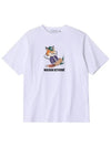 Dressed Fox Logo Print Cotton Short Sleeve T-Shirt White - MAISON KITSUNE - BALAAN 6