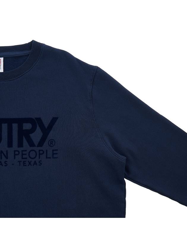 Logo Action People Sweatshirt Blue - AUTRY - BALAAN 5