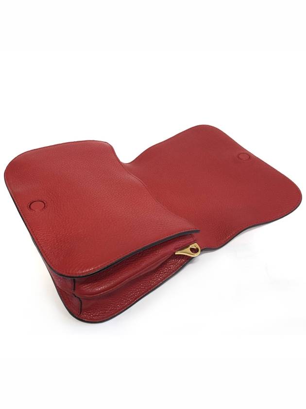 Vitello Dino Leather Flap Cross Bag Red - PRADA - BALAAN 4