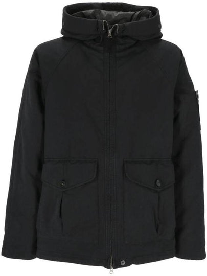 Logo David TC Down Hooded Jacket Navy - STONE ISLAND - BALAAN 2