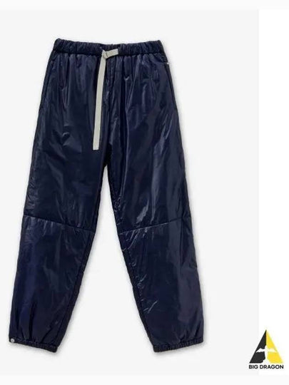 Drawstring Nylon Straight Pants Navy - JIL SANDER - BALAAN 2