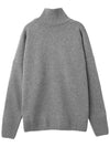 [MAISON KITSUNE] MEN&WOMEN FOX HEAD OVERSIZE HIGH NECK PULLOVER - DARK GREY - MAISON KITSUNE - BALAAN 2