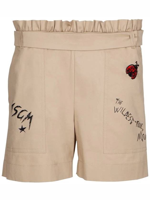 Kids Logo Belted Bermuda Pants MS029400 015 - MSGM - BALAAN 2