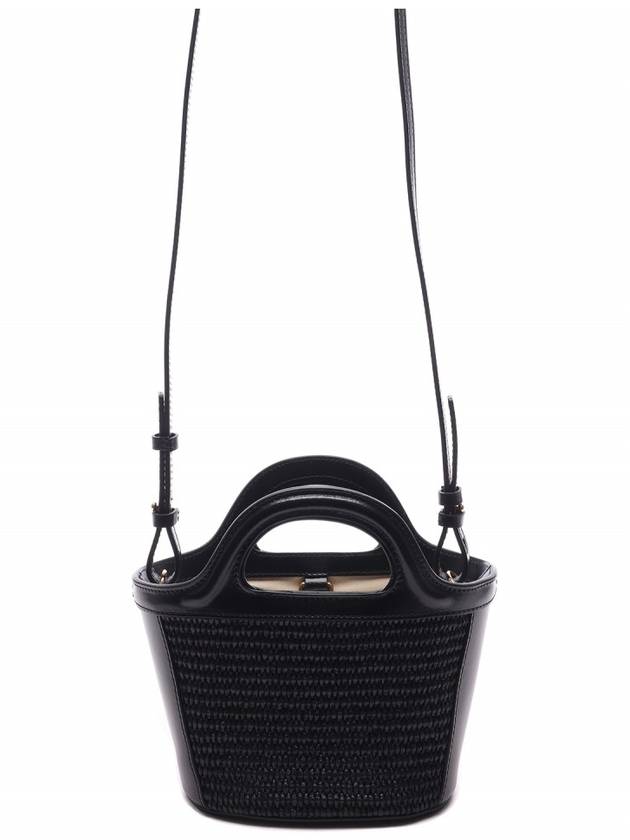 Rattan Micro Tropicalia Cross Bag Black - MARNI - BALAAN 5