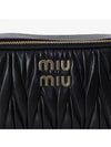 Matelasse Nappa Leather Shoulder Bag Black - MIU MIU - BALAAN 4