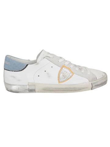 Sneakers PRLU VCD1 VCD1 CRACKLE DENIM BLANC AZUL - PHILIPPE MODEL - BALAAN 1