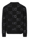 GG Intarsia Wool Knit Top Black - GUCCI - BALAAN 7