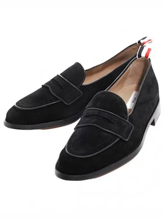 Varsity suede penny loafers men - THOM BROWNE - BALAAN 1