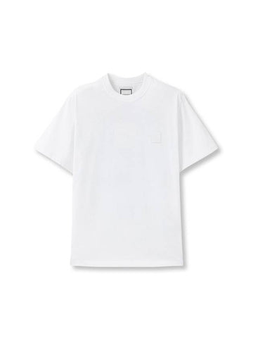 Jellyfish Back Logo Cotton Short Sleeve T-Shirt White - WOOYOUNGMI - BALAAN 1