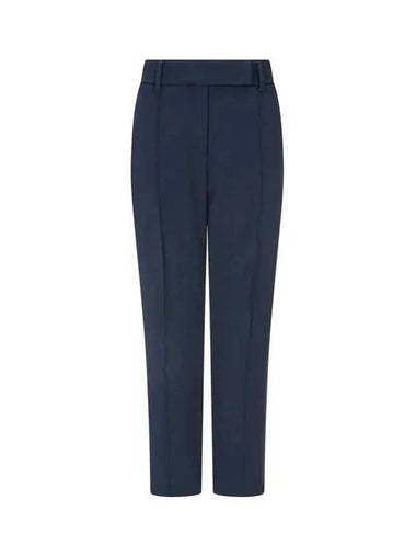 10 ePoint Women s Pin Tuck Line Stretch Wool Pants Navy 270738 - BRUNELLO CUCINELLI - BALAAN 1