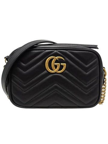 Women s 448065 GG Marmont Matelasse Mini Cross Bag - GUCCI - BALAAN 1