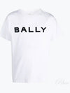 FW 23 24 T shirt logo floccato MJE03MCO018U001 - BALLY - BALAAN 2