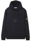 Wappen Patch Classic Fleece Hoodie Black - STONE ISLAND - BALAAN 2