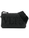 VLTN Logo Cross Bag Grey - VALENTINO - BALAAN 1