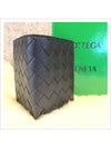 Intrecciato Flap Half Wallet Black - BOTTEGA VENETA - BALAAN 3