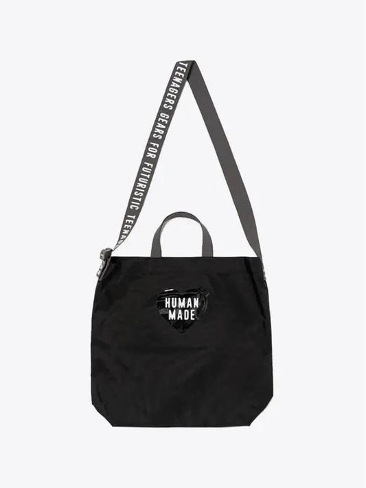 Shoulder tote bag black HM28GD006 - HUMAN MADE - BALAAN 1