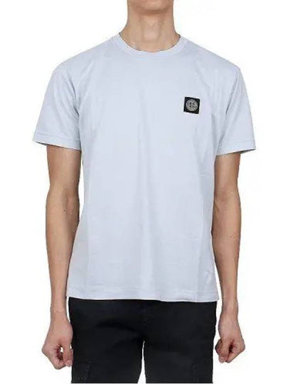 Logo Patch Short Sleeves T-Shirt Grey - STONE ISLAND - BALAAN 2