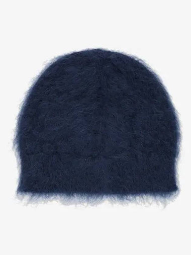 Brushed effect knit beanie navy J40ZZ0130J14654402 - JIL SANDER - BALAAN 1