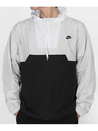 Club Marina Anorak White Black - NIKE - BALAAN 2