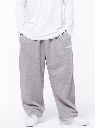 Origin Sweat Jogger Wide Pants Grey - MAVRK - BALAAN 1