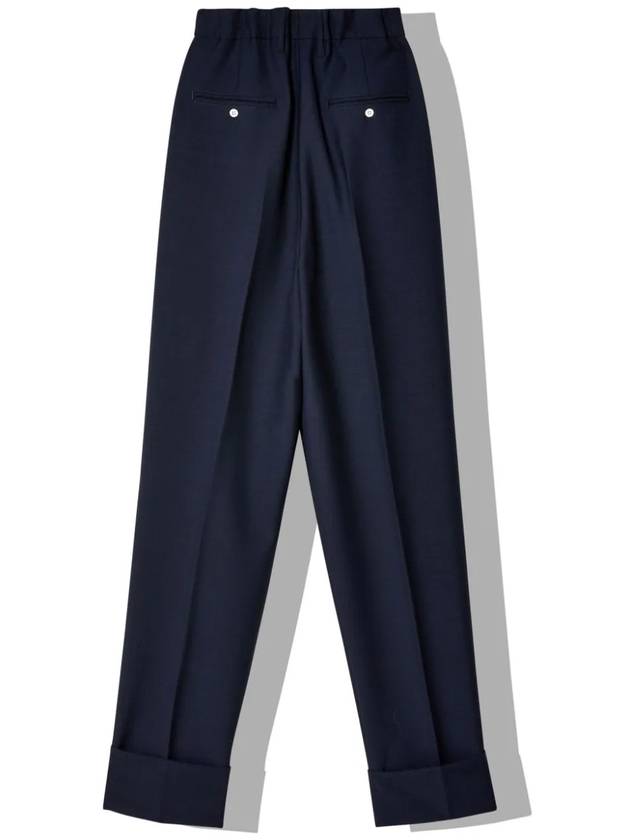 Light mohair straight pants navy - PRADA - BALAAN 3