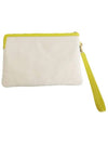 Logo Strap Small Pouch Bag White Yellow - CELINE - BALAAN 4