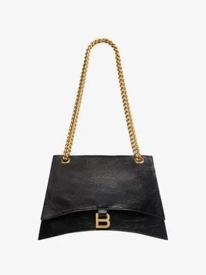 Crush Medium Shoulder Bag Black - BALENCIAGA - BALAAN 2