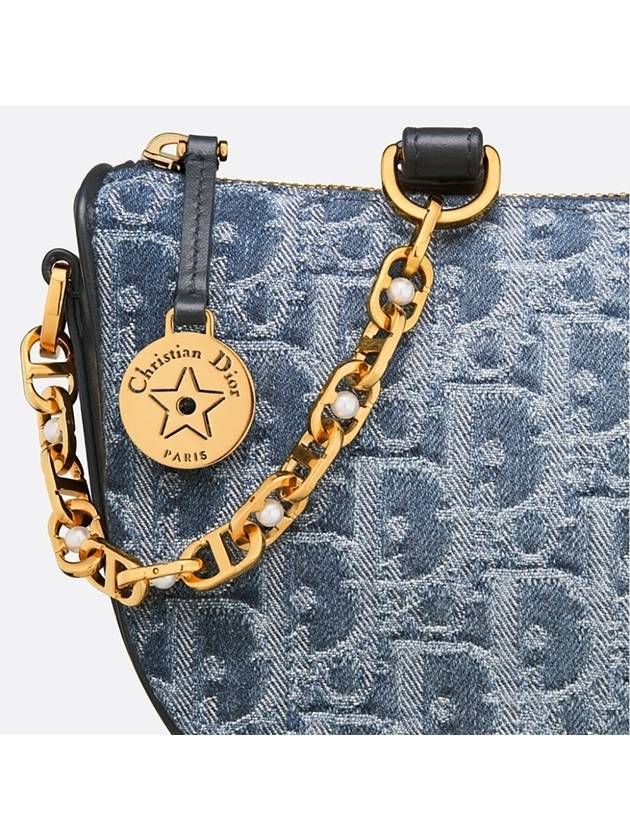 STAR CALLISTO Shoulder Bag Blue Denim S3206UDCE M49E - DIOR - BALAAN 6