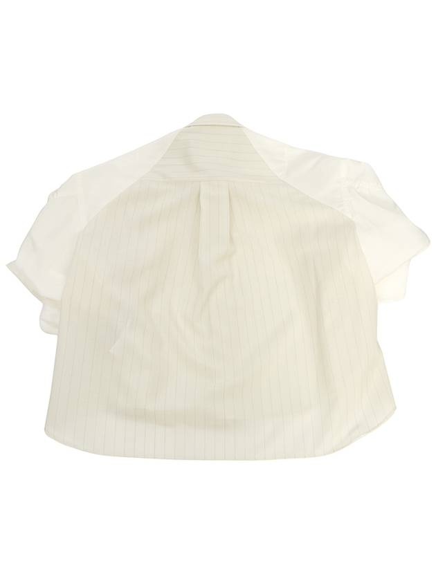 Chalk Stripe Shirt White - SACAI - BALAAN 3