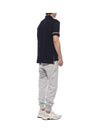 Men's Diagonal Training Cotton Track Pants Grey - THOM BROWNE - BALAAN 7