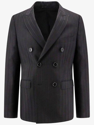 Carnaby Striped Wool Blazer Jacket Black - CELINE - BALAAN 1