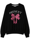 Ribbon Present Sweatshirt Black - METAPHER - BALAAN 6