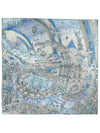 Les Police du Faubourg Scarf 90 Blue Eletrich H004147S05 - HERMES - BALAAN 1