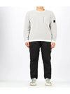 Men's Shadow Project Crewneck Lambswool Knit Top Grey - STONE ISLAND - BALAAN 3