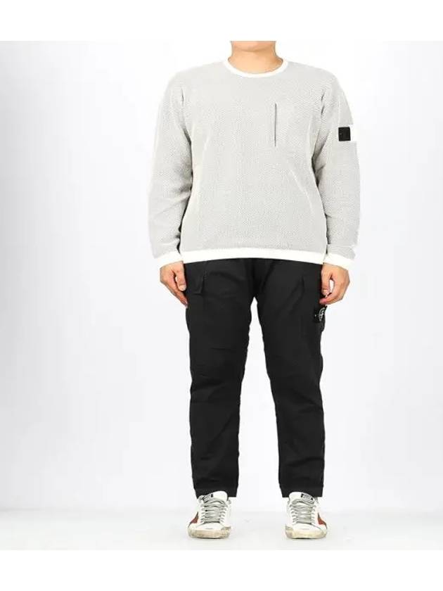 Men's Shadow Project Crewneck Lambswool Knit Top Grey - STONE ISLAND - BALAAN 3