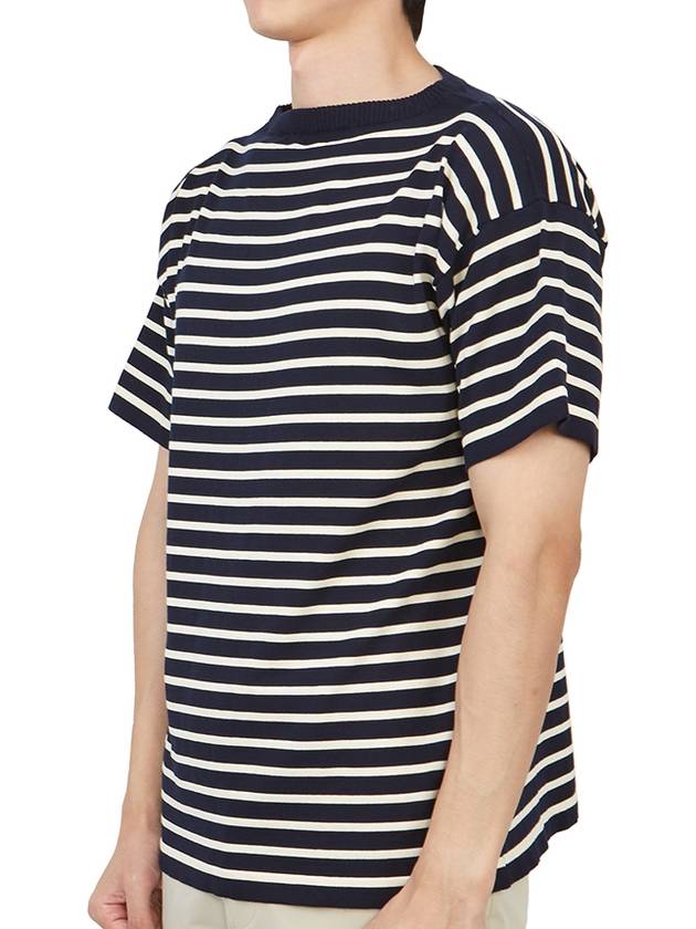 Boatman striped short sleeve knit top navy - ANDERSEN-ANDERSEN - BALAAN 3