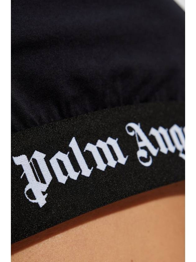 Palm Angels Top With Logo, Women's, Black - PALM ANGELS - BALAAN 5