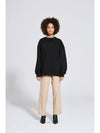 women's line color scheme sweatshirt black - MOTH - BALAAN 2