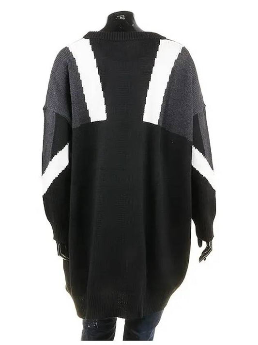 Women's Maxi Wool Sweater Black NMA377V B624C - NEIL BARRETT - BALAAN 2