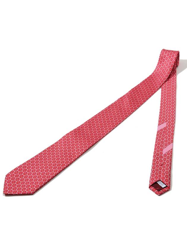 Gancini Pattern 35 0995 04 774201 Silk Tie - SALVATORE FERRAGAMO - BALAAN 2