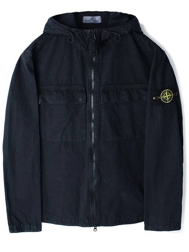 Wappen Old Effect Hooded Jacket Navy - STONE ISLAND - BALAAN 2