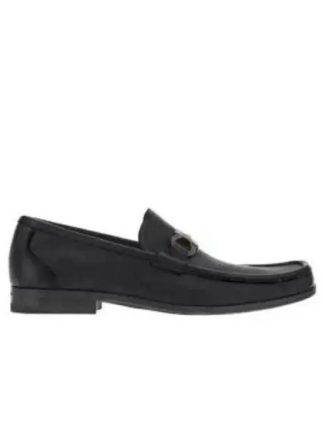 Gancini Suede Moccasin Loafers Black - SALVATORE FERRAGAMO - BALAAN 2