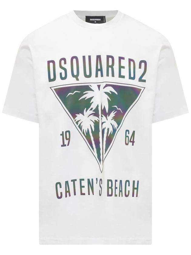 23 ss T-shirt D2 CATENS Beach S74GD1091S23009100 B0040197189 - DSQUARED2 - BALAAN 2