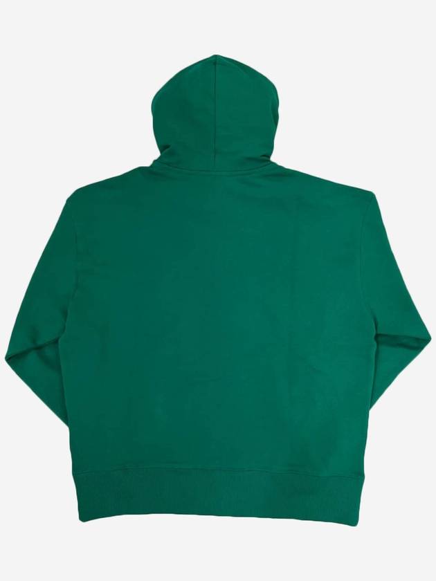 MSGM Logo Green Hooded Sweatshirt 3340MM509 227 - MSGM - BALAAN 4