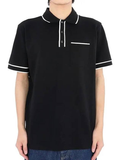 Color Block Polo Shirt Black - MONCLER - BALAAN 2