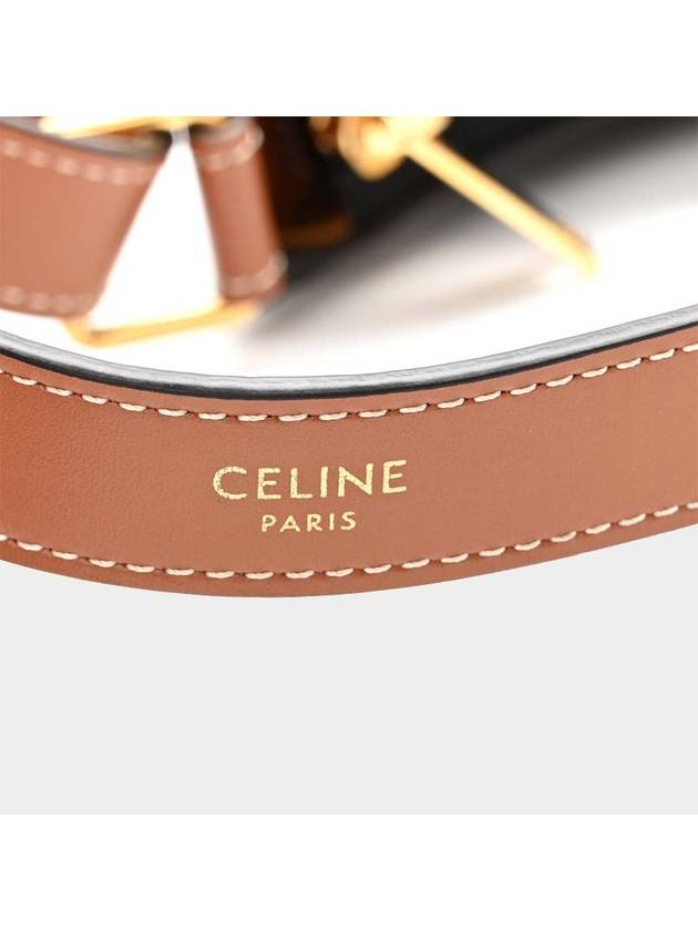 Triomphe Medium Ava Shoulder Bag Tan - CELINE - BALAAN 7