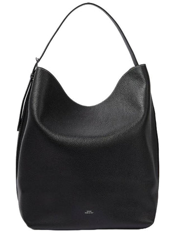 Belted Leather Tote Bag Black - TOTEME - BALAAN 1